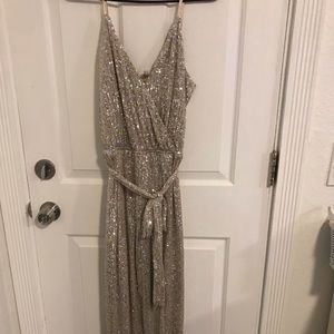 XL fashion nova shine sequin jumpsuit ✨